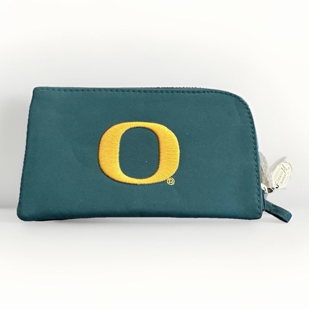 Vintage Profanity Green NCAA Oregon Ducks Logo Wallet Wristlet One Size NWOT